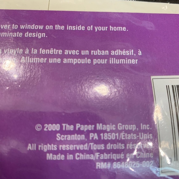 2 Vintage 30X60 Halloween Window Silhouettes Creepy Eerie Scary Ghost Skeleton - Picture 2 of 10